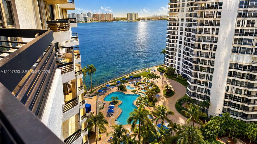 Experience resort-style living at Mystic Pointe Tower 100, a full-service gated community surrounded by water, golf, and exceptional amenities. This 2-bedroom, 2-bath residence offers a private balcony, floor-to-ceiling sliding glass doors, generous living space, natural light, and a comfortable layout ideal for everyday living and entertaining.

Mystic Pointe offers 24-hour gated security, an attended lobby, valet parking, covered parking, a pool, a fitness center, a sauna, a jacuzzi, tennis courts, pickleball courts, a marina, walking paths, a children’s park, a dog park, a restaurant, a convenience market, a beauty salon, storage, and lushly landscaped grounds.

Prime Aventura location near Aventura Mall, Turnberry Golf Course, beaches, restaurants, shopping, houses of worship, and major roadways.