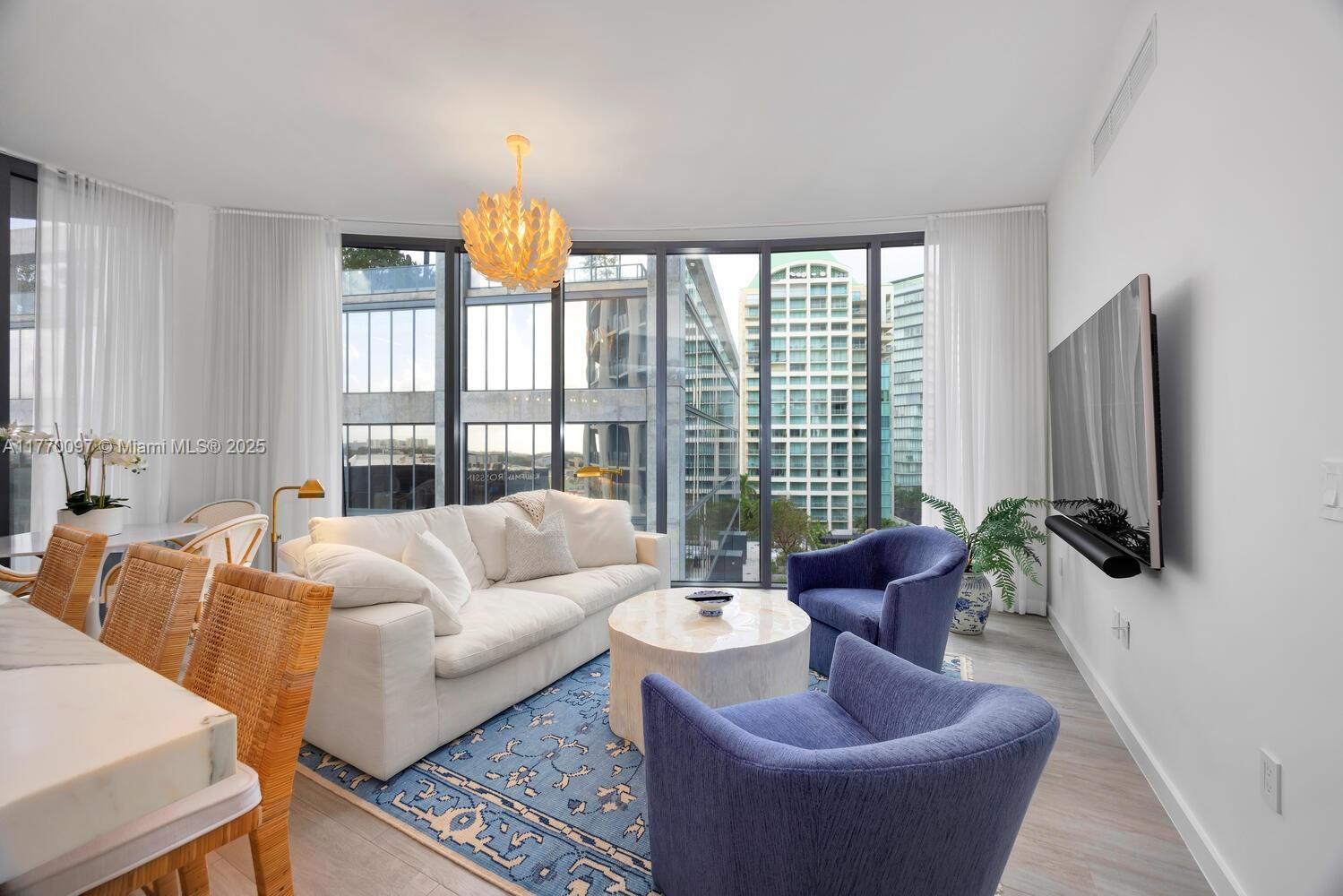 Experience upscale living in this stunning 2-bedroom, 2-bathroom luxury condo located in the heart of Coconut Grove. Boasting breathtaking garden & marina views, this residence offers a seamless blend of elegance and comfort. Enjoy full amenities, including a state-of-the-art fitness center, resort-style pool, concierge service, and more. The unit features modern finishes, a spacious layout, and floor-to-ceiling windows, flooding the space with natural light. Perfectly situated near top-rated dining, boutique shops, and scenic parks, this prime location offers the ultimate Miami lifestyle. This gorgeous unit is fully furnished with RH and Serena & Lilly furnishings. Includes 1 designated parking space. Don’t miss this exceptional rental opportunity—schedule a private viewing today!