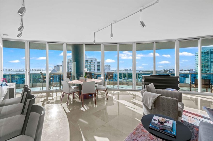 An absolute must see! Breathtaking & expansive water, city, & skyline views greet you upon
entering this fully remodeled, turnkey furnished unit. No expense was spared. High up on the 17th flr, the view clears other buildings so the line of sight is endless. The price inclds the furniture & most of the artwork. All the closets are built out; there are 2 full master bathrooms, 1 full bath in the 2 nd bedroom, & a separate half bath. Private elevator foyer. All new appliances, incld an oversized wine cooler & washer/dryer in the laundry room. 5 star oceanfront resort living in a gated building w/ guardhouse, concierge, doormen, & valet parking. Pet friendly, pool, tennis courts, beach service, & a large fitness center (including Peloton stations) & spa.
