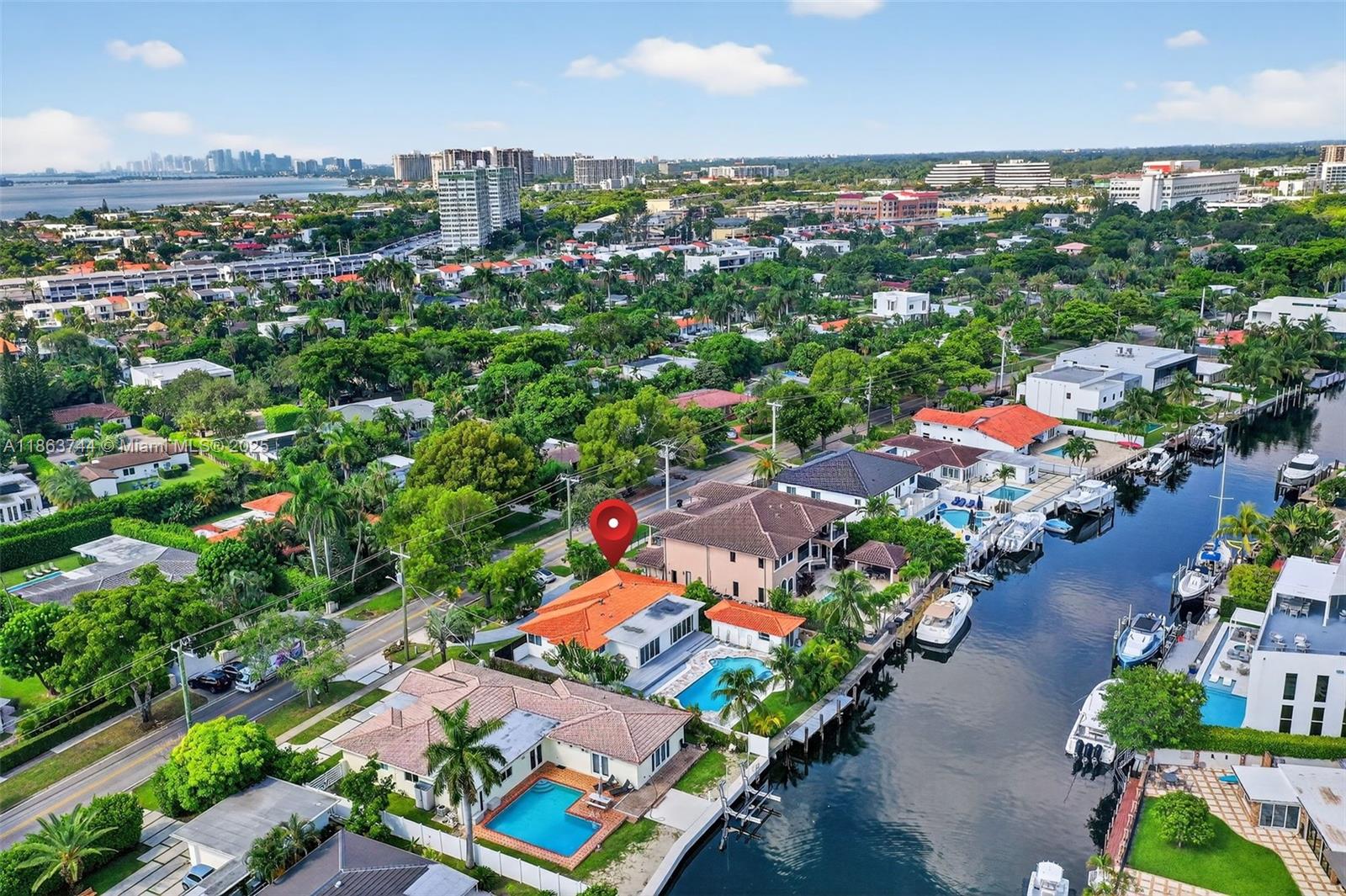Experience the pinnacle of waterfront living in this fully furnished rental, located in the prestigious, guard-gated Keystone Island community. This beautifully updated 3-beds, 2-baths home includes a detached guesthouse featuring an additional bedroom, full bathroom, and equipped kitchen—ideal for guests or extended family. Boating enthusiasts will love the 75 feet of canal frontage, private dock and no fixed bridges to the bay, direct ocean access and expansive pool deck, perfect for relaxing or entertaining. Car garage and spacious driveway. Rental terms: $11,000/month for a 1-year lease, $12,500/month for a 6-month lease. Pets considered on a case-by-case basis. Don’t miss the opportunity to enjoy this exceptional waterfront lifestyle that combines combines luxury, comfort!
