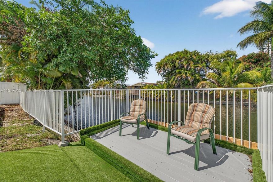 Welcome to this stunning waterfront retreat in the heart of Miramar, fully renovated from top to bottom and ready to impress from the moment you walk in. Soaring ceilings and an abundance of natural light greet you in the expansive open-concept living and dining areas, anchored by wide-plank luxury flooring and designer recessed lighting throughout.
The custom-designed chef's kitchen is a showstopper featuring walnut cabinetry, elegant quartz countertops, new stainless steel appliances, and a wall of windows that flood the space with natural light and serene canal views.
Step outside to your private oasis with a newly resurfaced pool, a dedicated canal-front deck with artificial turf, and direct water views framed by mature tropical palms. Whether you are entertaining or unwinding, this backyard delivers.
Every inch of this home has been thoughtfully upgraded including a new roof, full impact windows and doors, fresh interior and exterior paint, and designer bathrooms featuring floor-to-ceiling tile, matte black fixtures, and striking wood slat accent walls. Truly turnkey with nothing left to do but move in.
Ideally located minutes from I-75, the Florida Turnpike, Pembroke Gardens, and top-rated schools. Homes like this do not last. Schedule your private showing today.