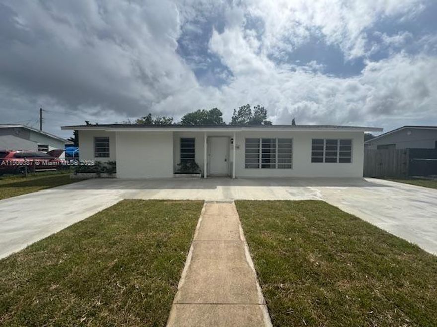 Come view this beautiful four bedroom and two bath home in Homestead, FL. The Roof was replaced in 2019 along with the HVAC system. The Driveway was recently installed and the pool concrete decking was poured in 2025. The home has a great layout. One bedroom on the West side of the home and three bedrooms and one bath on the east side of the home. The property also offers a utility closet. Make sure to set your appointment today!