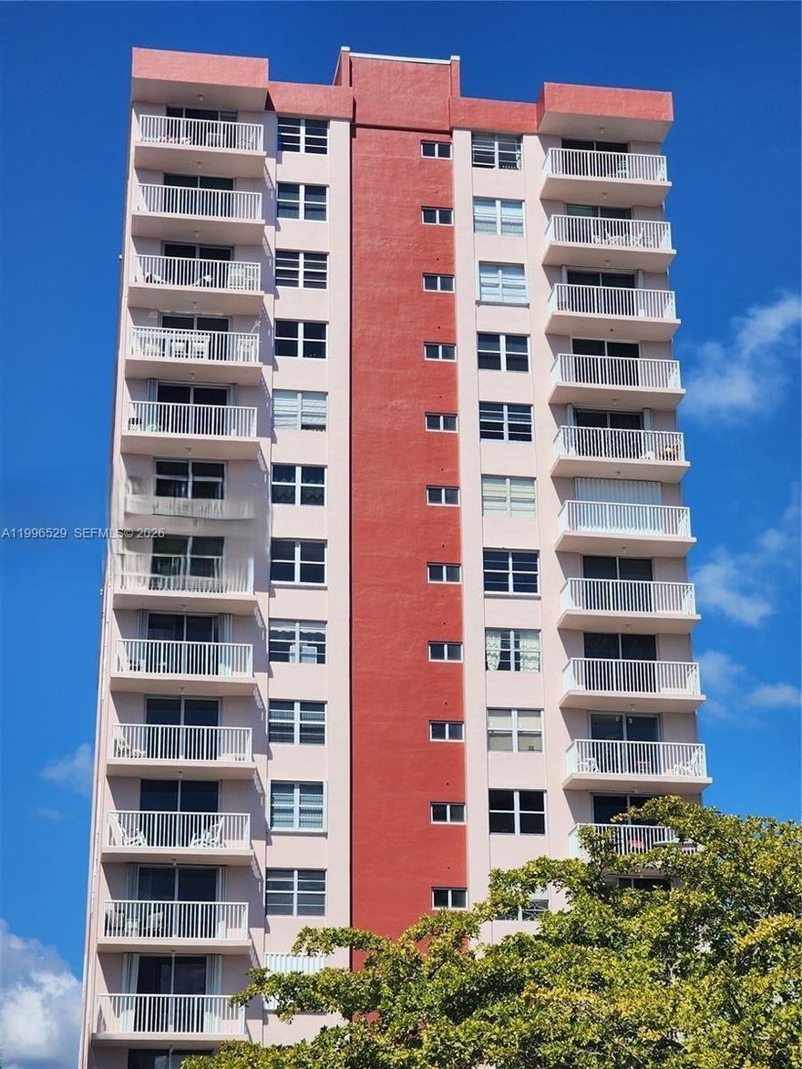 Great opportunity to own this beautiful 2BR/2BA condo on the 8th floor, located just across the street from the ocean on the Intracoastal side. Intercoastal and ocean views enhance this bright and spacious south-facing unit with abundant natural light and a large private balcony offering breathtaking sunset vistas. The residence features walk-in closets and carpet/tile floors throughout, making it ideal for immediate move-in or investment. The unit comes with assigned covered parking for added convenience. Building amenities include a pool, sauna, BBQ area, gym, 24/7 security, and low maintenance fees. The community is well-maintained and has completed the 40-year certification. Additional amenities include a heated pool, exercise room, clubhouse, and security services. The location provides walking access to the beach, shops, and restaurants, and is minutes from Aventura Mall, Bal Harbour, Gulfstream Park, casinos, and both Miami and Fort Lauderdale International Airports. The beach is directly across the street and shares the same shoreline as the exclusive Golden Beach community. Special Assessment aproximately $15K+ total will be paid by the seller