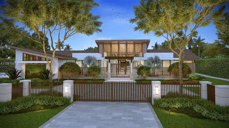 Prime 1 Acre Lot (45,134 SF) in coveted North Pinecrest with Approved plans by Renowned Architecture Firm CAD Studio / Antonio Rodriguez for a gorgeous 11,270 SF Mid Century Modern Estate w/ Landscape Design by highly sought after David O. Design. Impeccable architecture & design coupled with tremendous outdoor entertainment space make this the perfect setting for family enjoyment or entertaining in a private exclusive setting. This blank canvas is cleared and ready for you to build your dream estate. Enjoy the close proximity to Miami's finest private and public schools, hospitals and restaurants in an upscale neighborhood surrounded by parks, making it the perfect setting for family-friendly living.