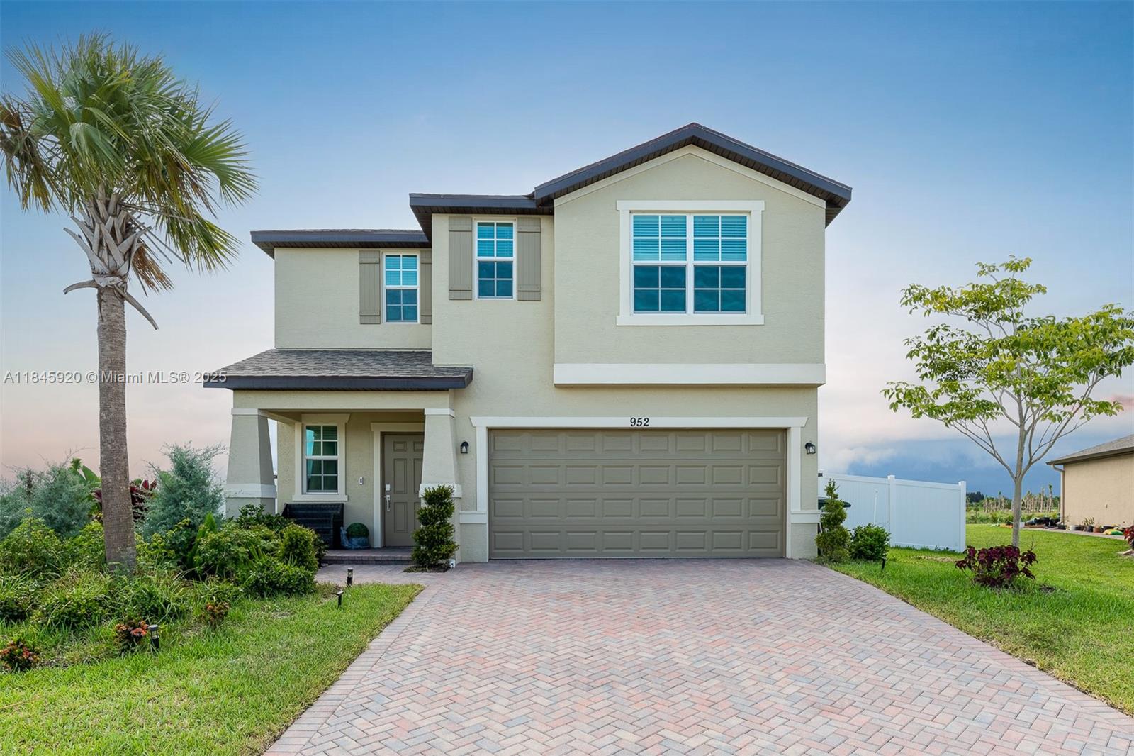 This beautiful two-story brand new ready-to-move-in house in a gated community boasts a simple comfortable design tailored to accommodate the needs of a growing household. Upon entry, open-concept area encompassing the kitchen, dining room, and living room, complemented by a bedroom/office. Upstairs, you'll find 5 additional bedrooms, including the owner's suite complete with its private full bathroom, and a snug loft area perfect for additional shared living space. Windows are impact-resistant throughout, two-car garage with Wi-Fi enabled garage opener, ring doorbell, Wi-Fi enabled AC thermostat, and amenities include a clubhouse, pool, basketball, and tennis courts for your enjoyment. Call for move-in requirements.