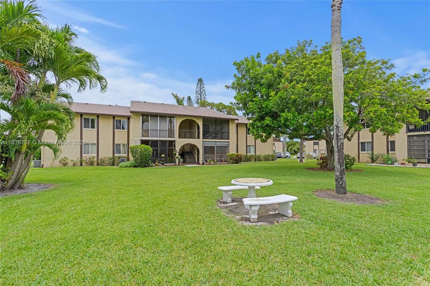 Pine Ridge III is a 55 + community with pickleball, tennis, shuffleboard, an oversized heated pool, newly renovated community room with library and Women's and Men's Club meetings and activities. Cable TV and Wi-Fi are included with your monthly HOA fee. The condo is equipped with a full-size washer and dryer and all the furniture. All roofs were replaced in 2024 and the assessment has been paid in full by Seller.