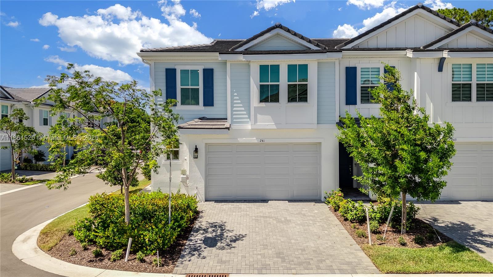 Discover your Dream home. Coastal-style townhome 3/2.5 corner unit designed to impress with its open floor plan and abundance of natural light. Featuring high-end finishes throughout, including a gourmet kitchen with pantry. this home is both stylish and functional. Spacious main room with built-in closets, his and hers sink, 2 car garage, and impact windows. Paver driveway and patio add to the charm of this beautiful property. Take a short walk to the refreshing community pool. Situated approximately 7 minutes from historic downtown Stuart and Jensen Beach, and just 10 minutes from stunning Atlantic Ocean beaches. Enjoy this unique blend of small-town charm and coastal living, making it an attractive place for those seeking a relaxed and vibrant lifestyle.