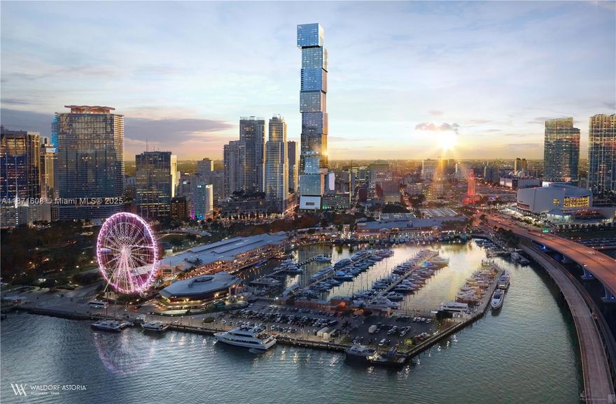 Presenting Residence 8105 at the Sky Collection of Waldorf Astoria Miami. This one-bedroom plus den, two-bath residence is part of a limited collection located at the top of Miami’s most iconic tower. Offered fully furnished, finished, and equipped, this pre-construction home is set for delivery in 2028. Showcasing the timeless elegance and world-class services that define the Waldorf Astoria brand, this is a rare opportunity with only a few units remaining in the Sky Collection.
PLEASE SEE ATTACHMENTS FOR FLOOR PLAN AND BROCHURE!