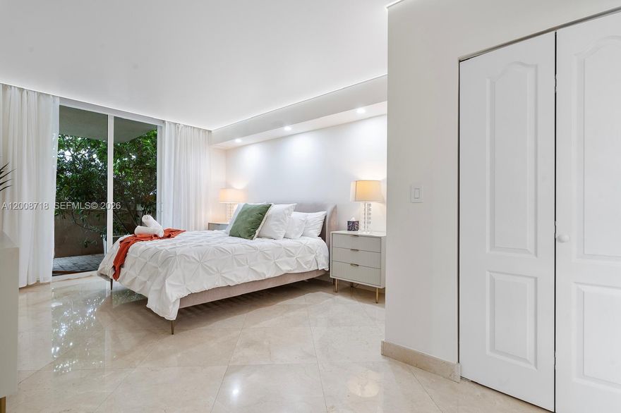 First time on the market -fully remodeled, and furnished 3-bedroom, 2-bathroom unit.What sets this unit apart is its remarkable feature of having over 1000 sq ft of outdoor space, perfect for hosting dinners, parties, or enjoying quality family time in the open air. Amenities pool, jacuzzi, gym, synagog, valet parking. Prime location is just across the street from the beach, and within a 2-minute distance from various 5-star restaurants and banks, shops, top school, playgrounds and soccer filed providing the ultimate convenience and luxurious lifestyle. All offers are welcome .Easy to show !