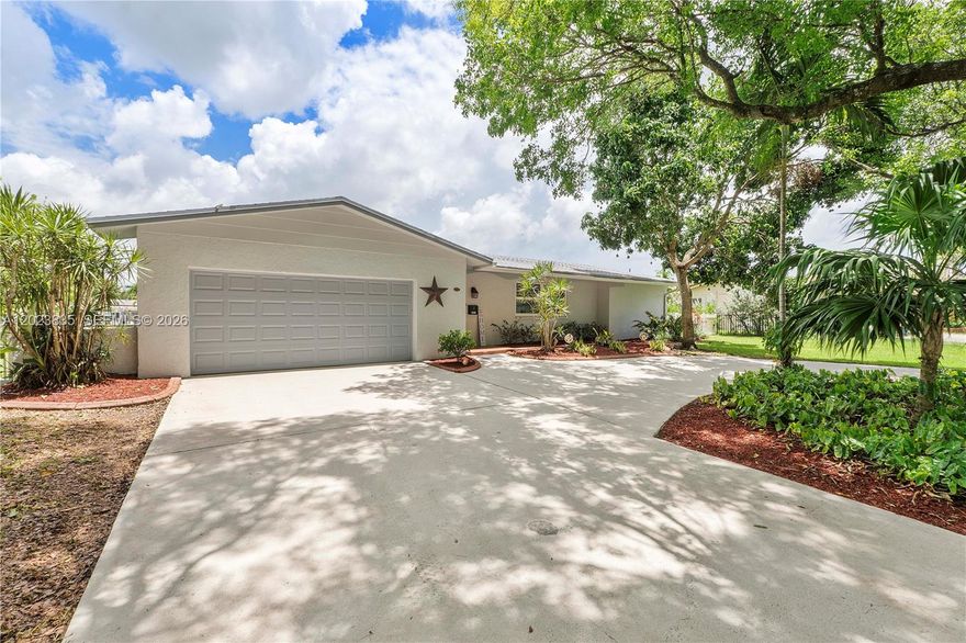 This is the one! Stunning true 4 bedroom 2 bathroom waterfront pool home with ocean access. Turn key and impeccably maintained, this standout property shows like a model and is among the finest homes currently available on the market. Situated in a prime location, this immaculate property features a new roof (2023), full impact windows and doors, new A/C, a designer gourmet kitchen, dazzling modern flooring, beautifully updated modern bathrooms, and numerous additional upgrades throughout. A brand-new screened enclosure surrounding the oversized pool, perfectly positioned to capture water views and create the ultimate setting for entertaining and outdoor living. Enjoy a large 12,703 sq ft lot that is fully fenced, offers multiple access points with ample room for boats, RVs, trailers, and all your toys. Enjoy easy ocean access right from your backyard in this true boater’s paradise. Additional highlights include a large circular driveway and no HOA. This beautiful home has it all.
