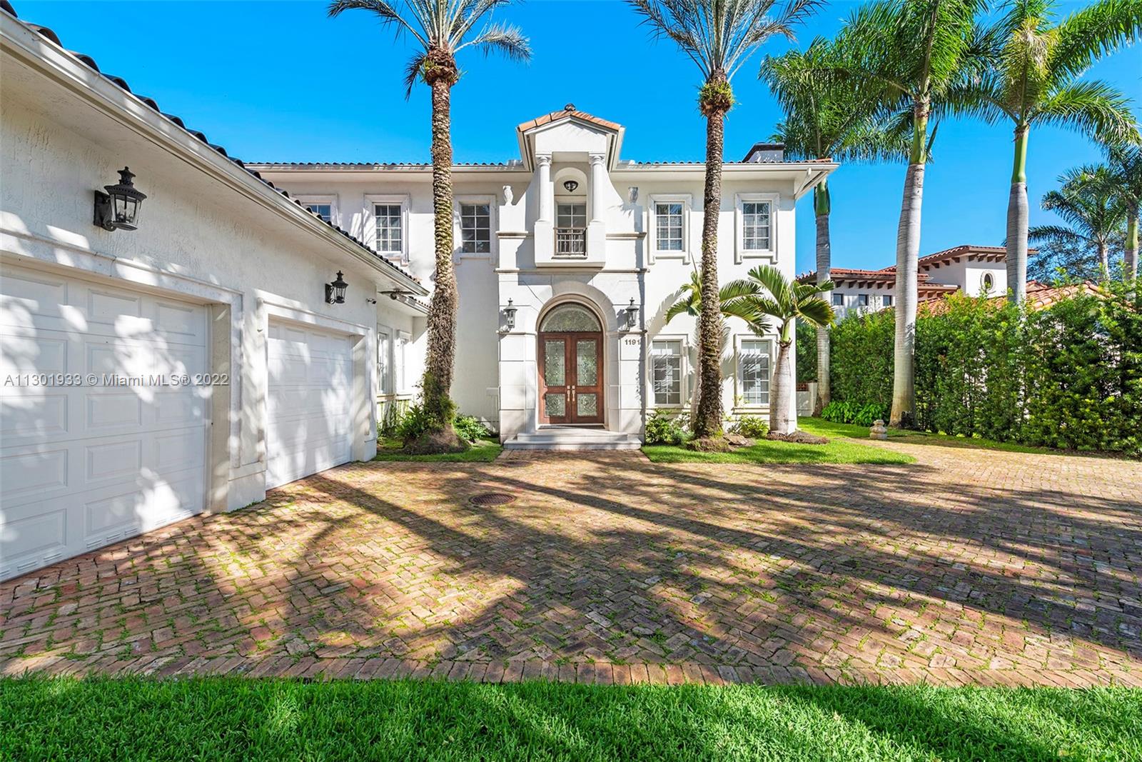 Elegantly designed Italian Villa majestically sited in a private enclave directly on the prestigious Biltmore Golf Course. Grand 2-story entrance and central courtyard allow a wonderful flow for entertaining and family living. Formal living room with fireplace and formal dining. Designer kitchen, Wolf range and ovens, Subzero refrigerator, wine cooler, and custom temperature-controlled built-in drawers. The family room opens to a large covered terrace, with a summer kitchen, a pool with a jacuzzi, and a patio. Marble floors, Brazilian hardwood floors, and volume ceilings throughout. Luxurious master suite wing with a private terrace. All en-suite bedrooms, including guests and service quarters, double car garage, and amazing views of the iconic Biltmore Hotel Golf Course. Bring your offer!