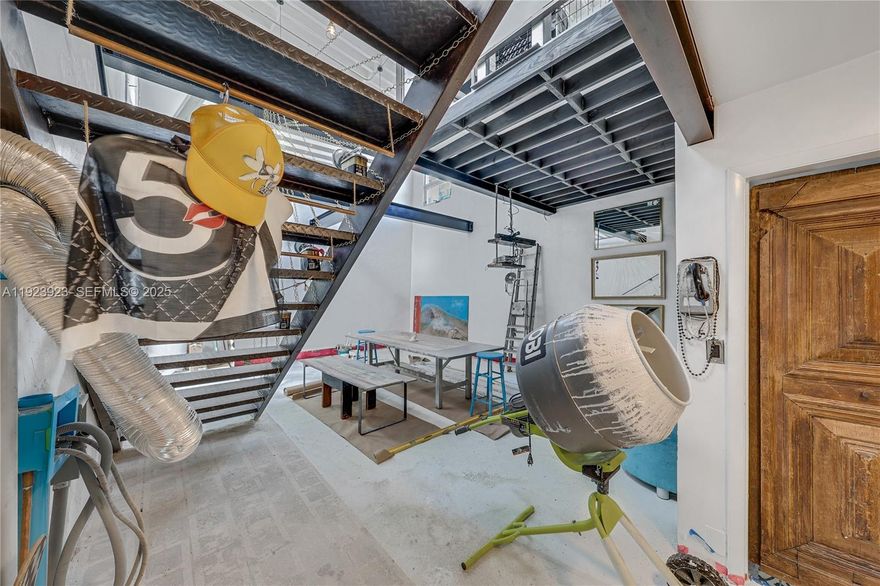 Live in Art Sofi, 3rd Street, South Beach. Current status: Installation Art. Literally. Stunning new terrazzo flooring is being installed in the main living area. This standalone building is a true “create-your-own-space” canvas — nothing else like it South of Fifth. The property allows you to build an additional two floors, if desired. Where Art Basel energy meets South Beach living — come see it in person.