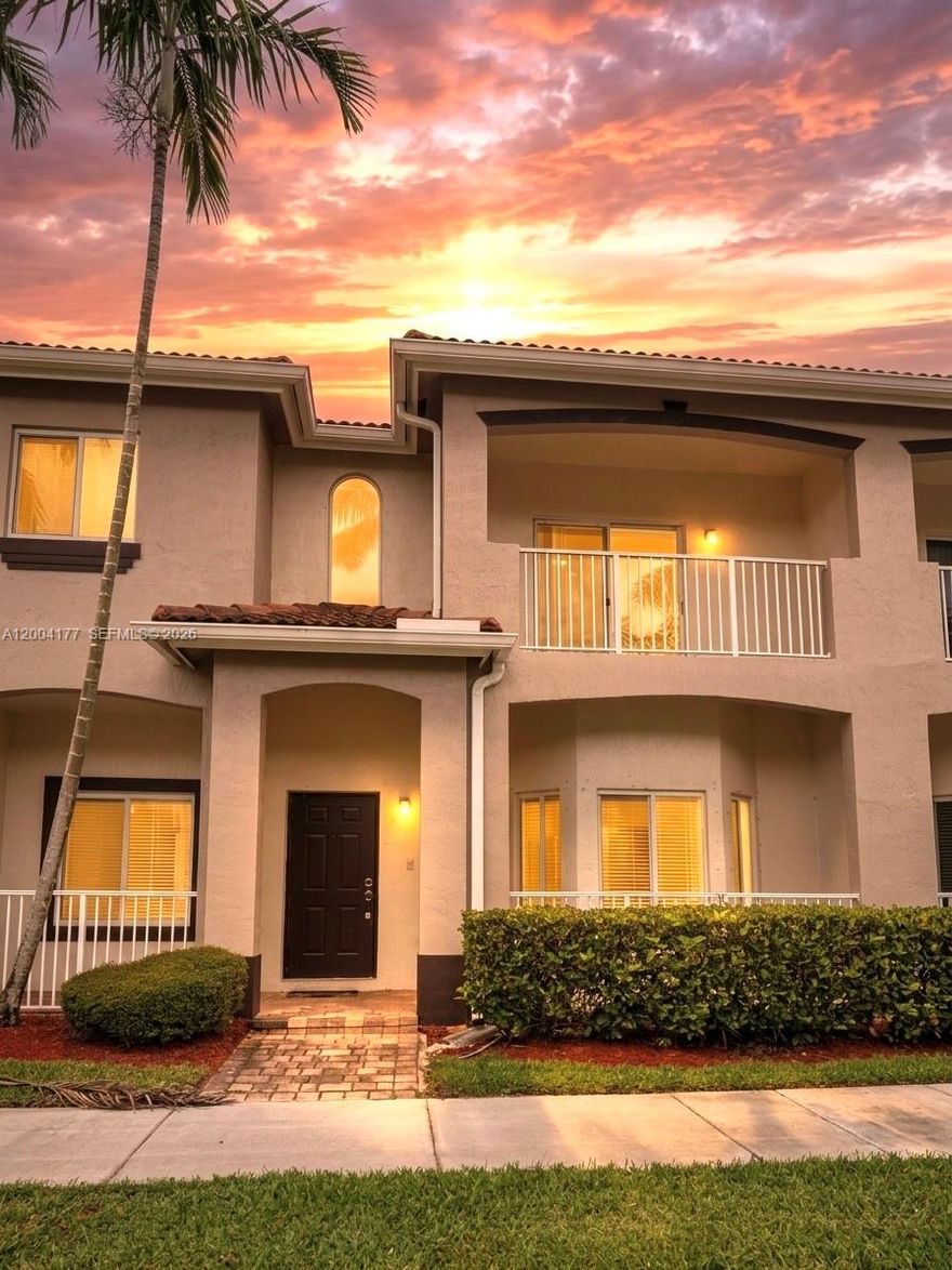 STUNNING REMODELED TOWNHOME | MOTIVATED SELLER | CLOSING COST ASSISTANCE! 
Step into this breathtaking, turn-key residence in the sought-after gated community of Towngate North. This beautiful 2 Bedroom townhome features brand-new remodeled flooring and a freshly painted interior that radiates modern elegance. The spacious primary suite boats a large walk-in closet, dual vanities, walk-in shower, and relaxing soaking tub. The guest bedroom includes its own ensuite bath and private balcony. Enjoy outdoor living on the private patio. Additional highlights include a garage and laundry room. Association fee covers cable & internet, alarm monitoring, full exterior maintenance: roof repairs, exterior insurance, and painting, 24-hour security gate, maintenance of common areas, exterior landscaping and community amenities: pool, playground, management on site. Boasting an open layout with exceptional natural light, this property is impeccably maintained and ready for its new owners. The seller is highly motivated. Don’t miss out on the best deal in Homestead—schedule your private showing today!