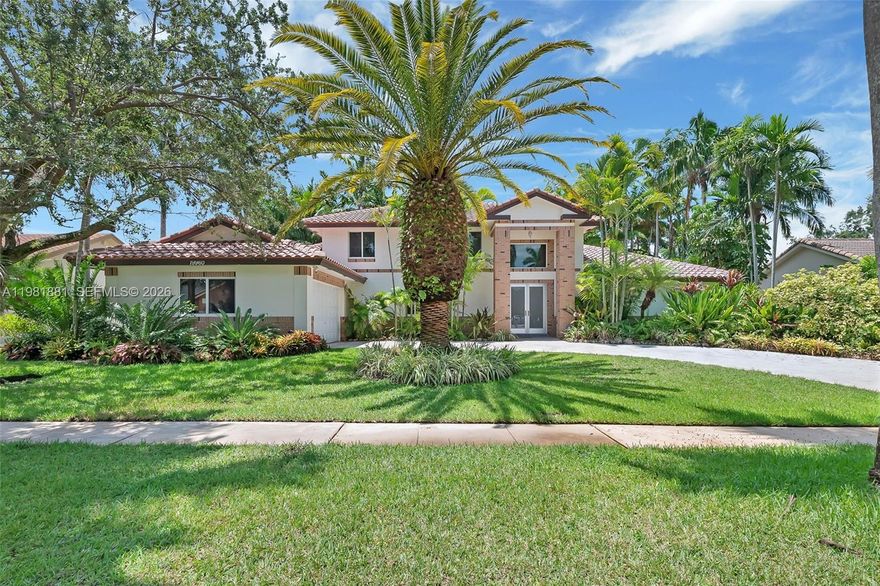 Beautiful house located in the great community of Chapel Trail, features an updated two floor model with an open floor plan and high ceilings. Amazing kitchen with extra-large 5x10 flat granite island, double oven and stainless-steel appliances. Master located on the first floor; master bath fully renovated with travertine stone in Mediterranean style. 3 bedrooms in the second floor. The house sits on a cul-de-sac street and the back yard has a beautiful lake view. Exotic landscaping and rare palm trees are planted throughout the lot, giving the yard a tropical look. The house is hurricane ready; all windows and doors are extra thick hurricane impact resistant glass. Large driveway. Rent includes 100% full yard maintenance at no extra cost, internet, cable TV as well as fumigation services! Top rated schools!