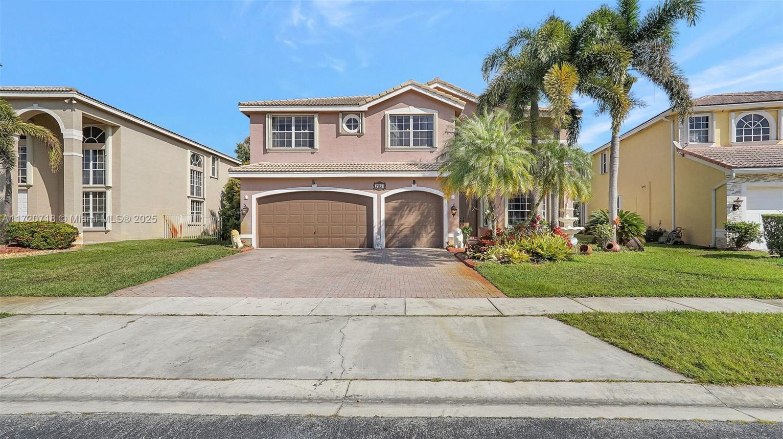 Exclusive pool home with 3 car garage located in Silver Shores gated community. 5 bedrooms & 3 full bathrooms along w a loft w closet (can be 6th bedroom or theater/game room). Formal living room w majestic 21 ft massive high ceilings displaying an elegant split staircase upon entry. Formal dining room perfect for large family dinners. The gourmet kitchen has black granite along w center island blending into the FL living room & kitchen nook. Downstairs bedroom & bathroom is perfect for guests. Backyard features a tropical private paradise to enjoy the pool & patio. Silver Shores features guarded entry gates, clubhouse, gym, Olympic resort pool, tennis & basketball courts, etc. Don't miss this opportunity-prime access to MIA & FLL, A rated schools & Pembroke Gardens shops/restaurants