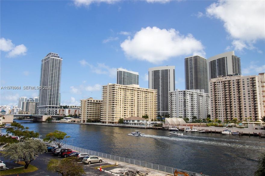 Beautiful, fully renovated 1-bedroom, 1-bath condo in Hallandale Beach. Enjoy a lovely water view from the unit where you can watch boats go by, creating a peaceful and relaxing atmosphere. This move-in-ready condo also includes secured parking for added convenience. Ideally located close to shopping, dining, and everyday essentials, making it easy to enjoy the best of South Florida living.