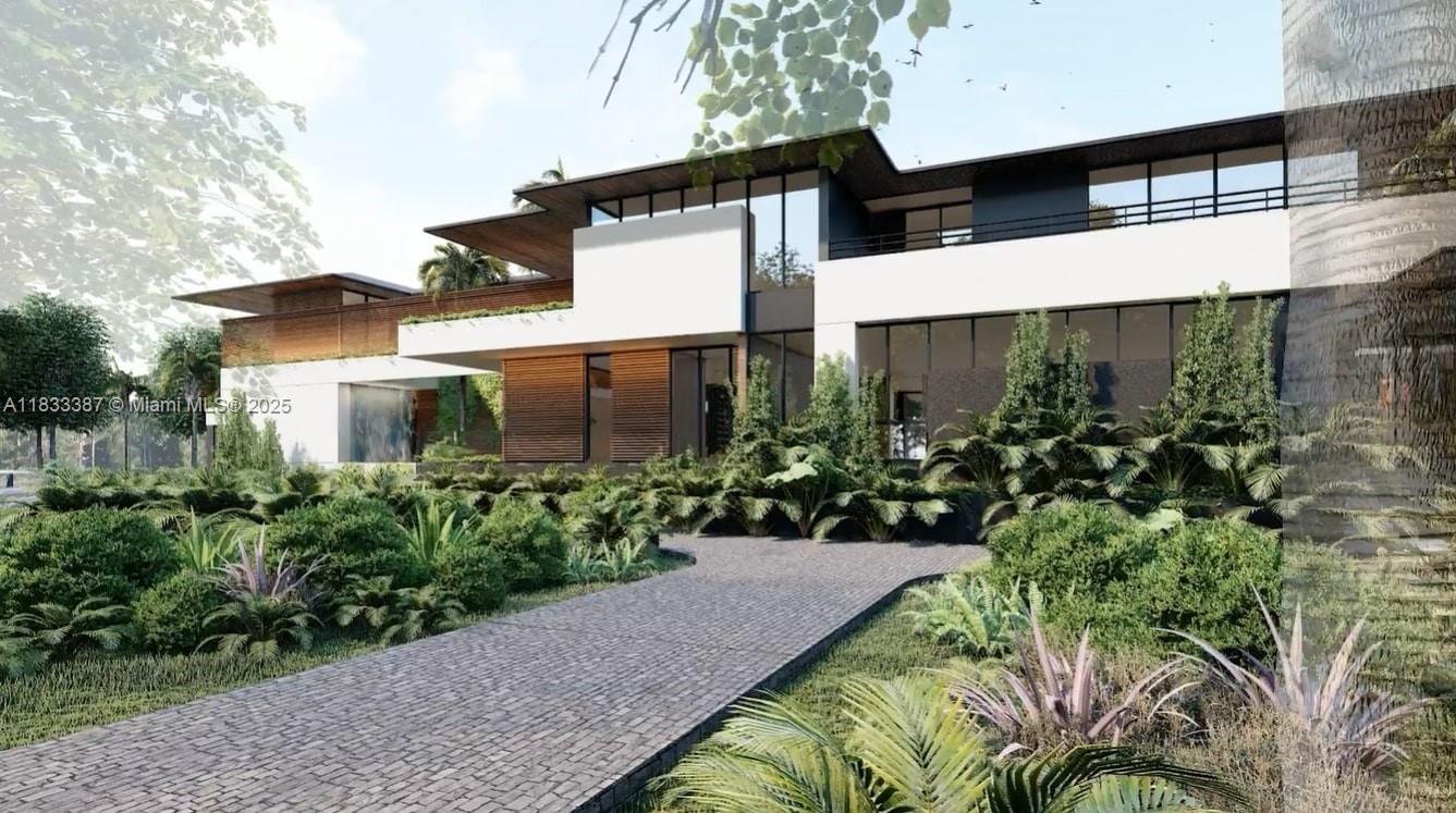 Discover Journey's End, a prestigious private and guard-gated enclave in Coral Gables near Matheson Hammock Park. This exclusive waterfront community offers just 18 estate homes on one to two-acre lots, blending modern luxury with rich architectural history. Within this coveted setting, a 1.5-acre property awaits, surrounded by majestic banyan and oak trees for ultimate privacy. This rare offering includes a 40' boat slip with direct Biscayne Bay access without bridges and exclusive community tennis and pickleball courts. Conceptual renderings by Ramon Pacheco Architecture consist of 12,000 sq.ft under AC with a total gross area of 16,000 sq.ft