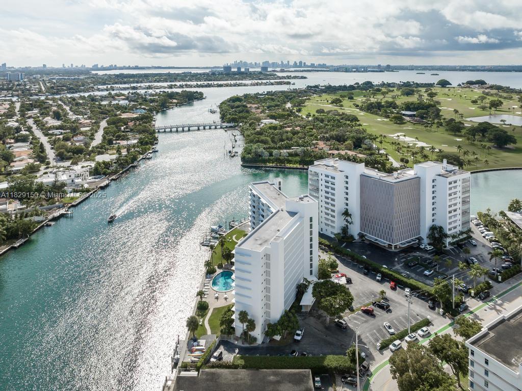 Welcome to The Mediterranean, a true MiMo gem by architect Herbert Mathes, ideally located on the southern tip of Bay Harbor Islands. This light-filled 2BR/2BA residence located on the 7th floor offers stunning direct bay views from the nearly 150 SF terrace, as well as from every room. Enjoy the tranquil bayfront pool area with marina access, BBQ, kayak launch. Unit includes large same-floor storage unit. Building has passed it's recertifications and SIRS. Fabulous on-site management. The location can't be beat: a 10-minute walk to the beach, Bal Harbour Shops, town center, and A-rated K–8 school. 30 minutes to both MIA and FLL airports.