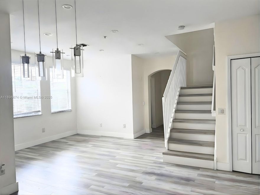 Spacious 3-bed / 2.5-bath condo in the gated community Courtyards at Nautica! This bright second-floor unit offers 1,445 sq ft of living space with open layout, tile flooring, in-unit laundry, and private balcony. Enjoy access to the clubhouse, pool, gym, and playground. Conveniently located near I-75, Miramar Regional Park, shopping, dining, and A-rated schools like Dolphin Bay, Glades Middle, and Everglades High. Owner only requires 1st month + security deposit to move in—no last month!