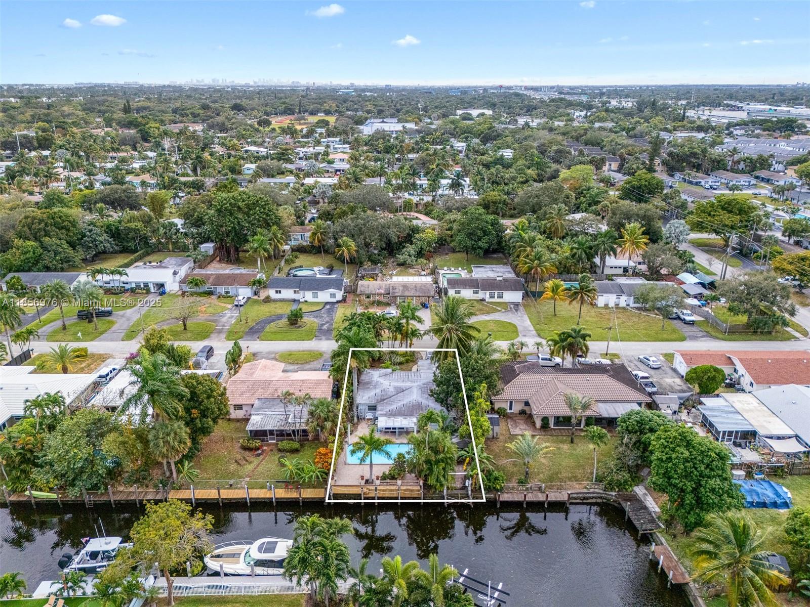 Fantastic opportunity to own a waterfront home in Fort Lauderdale! This 3/2 home offers endless potential and spacious living areas. 2021 Roof. The newly rebuilt dock features 60 feet of canal frontage, perfect for boaters with DIRECT OCEAN ACCESS AND NO FIXED BRIDGES. Enjoy outdoor living with a large backyard and a swimming pool. Prime location in a sought after neighborhood just minutes from major expressways, Las Olas, Fort Lauderdale Beach and much more. Don't miss your chance to make this home your own!
