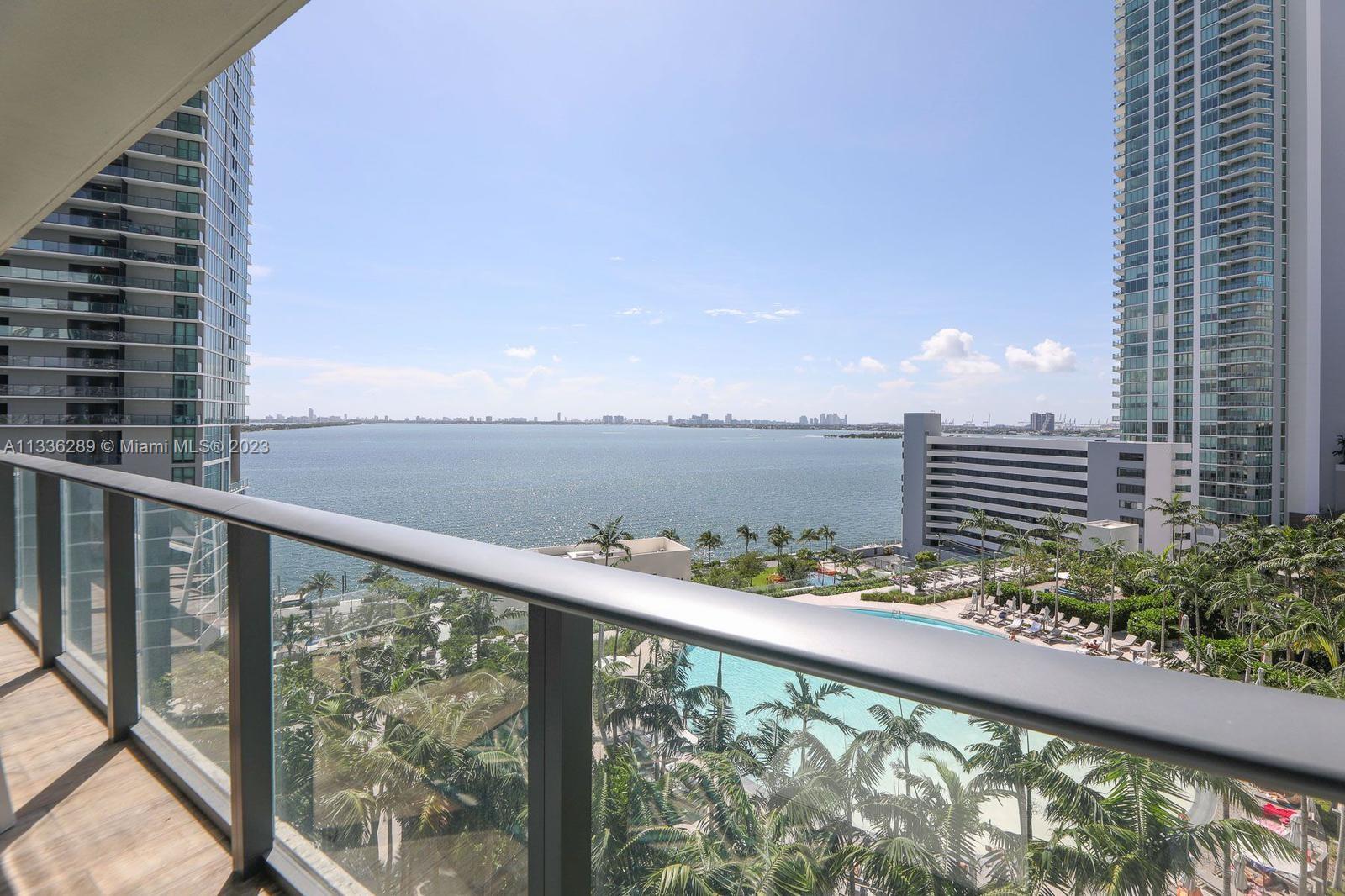 YOU WILL FALL IN LOVE FOR THIS UNIT!!! PROFESSIONALLY DECORATED, LOOKS LIKE A MODEL UNIT! 2 SUITES PLUS FULL BATHROOM ON LIVING AREA. SUB-ZERO AND BOSH APPLIANCES. 320sqft Balcony and Resort Style amenities overlooking the bay and pool area. It won't last. Easy to show. Available for short term rental minimum 90 days. Call for Rates