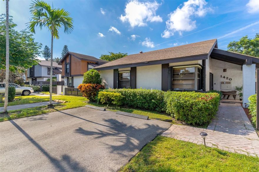 Beautiful 4-bed, 2-bath home in the heart of Pembroke Pines, ideally located just minutes from Publix, Target, popular restaurants, the mall, and several places of worship. Families will appreciate being close to three A-rated schools, including Pembroke Elementary. The neighborhood is quiet and well-maintained, offering twice-weekly trash pickup and HOA-provided lawn service twice a month for added convenience. This home is perfect for entertaining, with a refreshing pool and an inviting outdoor area that opens up to a gorgeous golf course. The peaceful setting and exceptional backyard views make this a truly special place to call home.