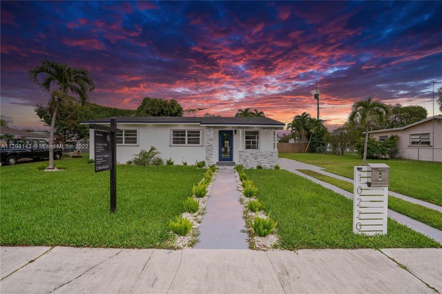 Completely Remodeled Single Family Home! Features 3 bedrooms & 2 full baths. Brand new roof, stainless steel appliances and new flooring throughout. Lots of natural lighting in all areas. Spacious backyard with plenty of parking space. Huge Lot fits your Boat, RV and or jet skies. Don't miss this gem in the heart of Cutler Bay!