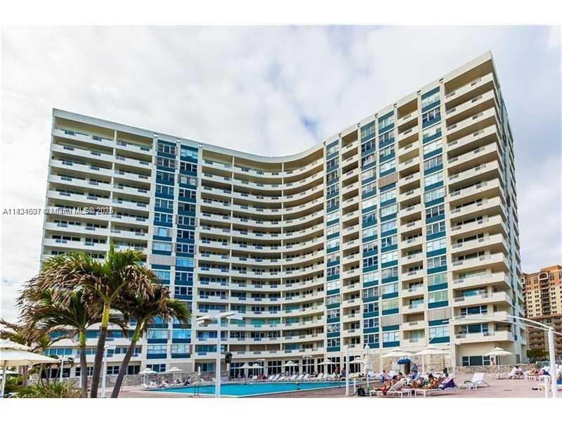 Amazing Direct Ocean view. Completely Remodeled 1 bed room with 1 and a half bathrooms. Large Balcony with unobstructed view of the Ocean. Kitchen has Open Living room-Kitchen Floor plan with Direct Ocean view. Stainless steel appliances. Marble Tile through out apartment. Living room and Bedroom have installed stretch ceiling white gloss making beautiful reflection of the ocean. Walking closet with custom made cabinets. Wide Hurricane Proof Windows at 16-th floor show beach view area. Amenities include Beach Service, Large heated swimming pool, Gym and Saunas, 1 covered parking space, car wash area, 2 BBQ grills with ocean view at the pool. Building allows rent only once a year to keep it nice and quiet. Sellers to pay assessment balance