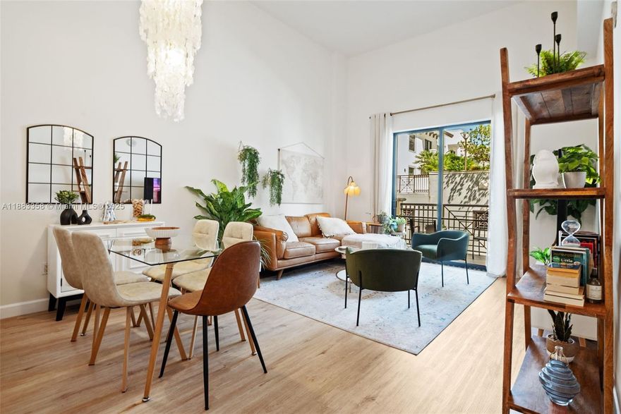 This desirable condo offers an open floor plan with plenty of natural light and high ceilings, a spacious kitchen with granite countertops and stainless-steel appliances, and a private balcony. The ample primary bedroom features a large bathroom and walking closet. Residents enjoy resort-style amenities such as pools, hot tub, fitness center, meeting room, and a 24/7 attended lobby. With covered parking garage, guest parking, and a prime location just steps from Dadeland Mall, MetroRail, dining, and major highways, this condo is a perfect choice for both investors and homeowners. Note: secondary bedroom has no closet space, can be considered as a den.