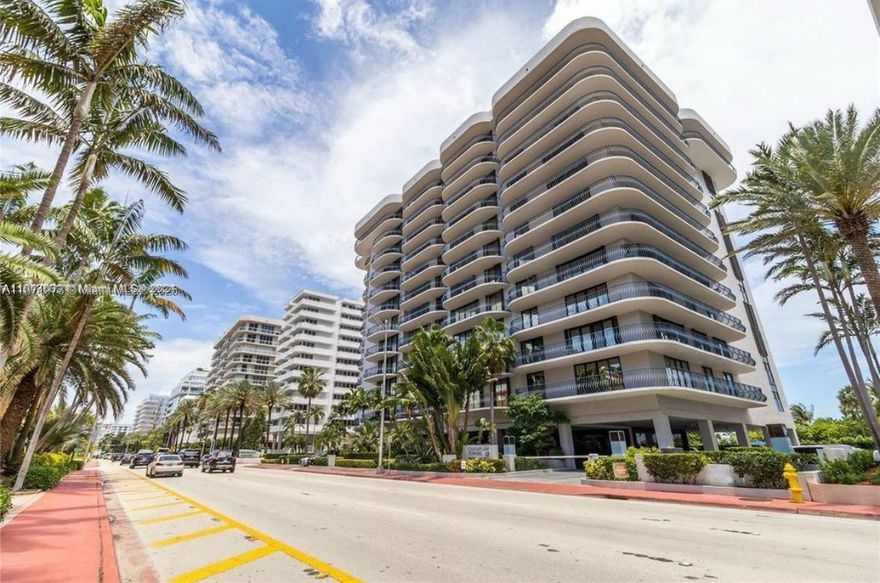 Beautiful and Spacious 1 bed 2 full baths rarely available in Surfside! Steps from the beach, balcony facing Collins Av. Tile floor throughout, washer and dryer inside unit. Plenty of light and a lot of storage. 24 Hr security building, pool and jacuzzi. Close to grocery stores, shops and houses of worship. Hi