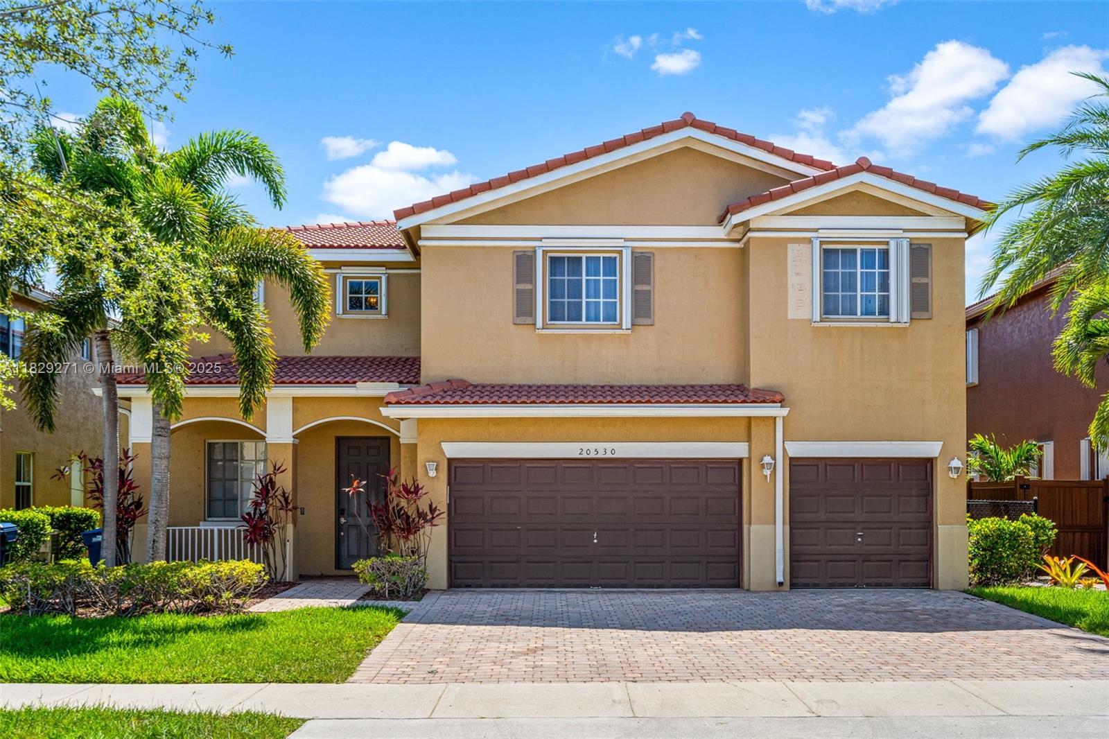 Beautiful 6 bed, 4 bath single-family home near Hard Rock Stadium. Move-in ready with a bedroom and full bath on the first floor, granite countertops, stainless steel appliances, and a spacious master suite with two walk-in closets. Enjoy a fully fenced backyard with a pool and a 2-car garage. HOA requires a minimum 650 credit score. New shades will be installed before move-in.
