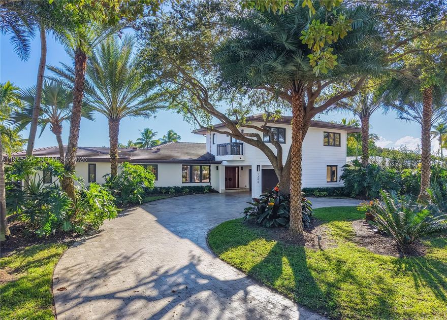 Waterfront living in the gated community of Gables by the Sea. This home is a Boater’s paradise with 100ft of waterfront, no bridges to Biscayne Bay, and a new 40-ft dock that can accommodate a large vessel. Home has been recently remodeled and includes 5 Bedrooms, 4 full baths in 4,379 SF of living space. The primary suite on the first floor with deck access and oversized soaking tub overlooking the water. Features include marble floors, impact windows and doors, and abundant natural light. Large heated saltwater pool overlooking the basin. Rare opportunity in one of Coral Gables’ most sought-after waterfront communities. Priced to sell, hurry won't last!