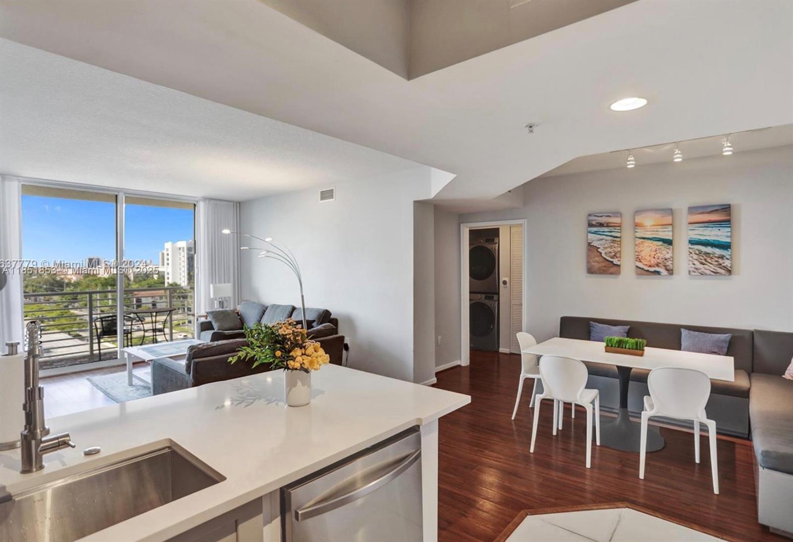 Enjoy this beautifully updated 2-bedroom apartment in a split floor plan with open, unobstructed city views at The Venture at Aventura East. This lovely apartment features new appliances, new cabinets, and comes fully furnished as is ready to move in.The Venture is a full-service building offering 24-hour security, valet parking, a fully equipped gym, a business center, two large pools, a party room, and a fully renovated building with no pending assessments. The location is incredibly convenient, just steps away from supermarkets, restaurants, stores, and close to the Aventura Mall. The city of Aventura boasts an excellent public school district, and this building allows short-term rentals with a minimum of 90 days term.