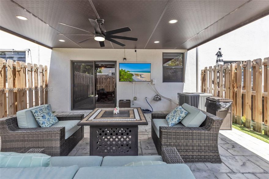 Rare opportunity! This beautifully upgraded home is offered with MOST furniture included at no extra cost, delivering unmatched value for buyers. Included are the living room set, dining set, master bedroom set, secondary bedroom bed, patio furniture, and outdoor TV. Only exclusions: interior TVs, TV stands, and kitchen counter stools.
This home shows better than when originally purchased — meticulously maintained and thoughtfully upgraded throughout. Features include brand-new waterproof vinyl flooring installed throughout the entire home (no carpet anywhere, including stairs and second floor), upgraded lighting fixtures, modern hardware, and a redesigned kitchen with updated faucet and finishes.
Custom glass doors have been installed in multiple areas, including laundry, pantry, linen closet, AC closet, and under-stair storage, adding a modern and elegant touch.
Enjoy a covered terrace perfect for entertaining, complete with ceiling fan and included outdoor TV.
Additional highlights include impact windows and doors for added protection and efficiency.
Prime location within the Siena community by Lennar — just steps from the entrance, allowing for immediate access in and out of the community within seconds. Community amenities include pool, clubhouse, gym, and playground.
This is not just a home — it’s a fully upgraded, move-in ready opportunity with exceptional added value.