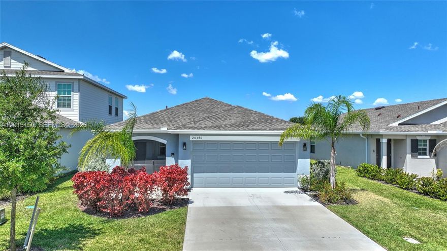 Welcome to this stunning smart home property with elegant modern design throughout the house. Abundant natural light and high end finishes with extra upgrades makes this house a real dream. Front lanai screened enclosed for morning and late afternoon relaxing. All tile floors throughout the house (no carpet), upgraded appliances, new gutter system around the house, custom closets, upgraded faucets, security ring camera and exterior lighting. The back lanai was extended with hurricane glass door to keep out mosquitos... Everything is done for you at this well kept home.  Come see for yourself!