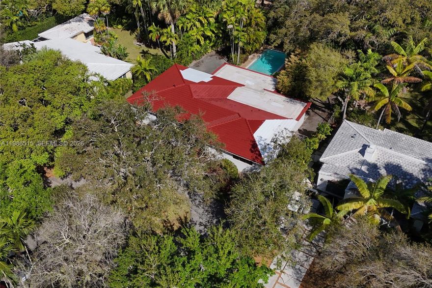 A rare opportunity to build in one of Miami's most exclusive neighborhoods. This deep, generously proportioned lot sits in the Platinum Triangle where the only other properties for sale range from $10M to $26M. Centrally located between Coconut Grove, Pinecrest, and South Miami and flanked by many of Miami's most premier communities including Ponce-Davis and gated waterfront enclaves like Cocoplum and Gables Estates. Zoned for top-rated Sunset Elementary with top private schools Gulliver, Ransom, Carrollton, and Epiphany nearby. Existing home sold AS IS for land value. Measurements by 3rd parties, buyers should independently verify. Please do not walk property without appointment.