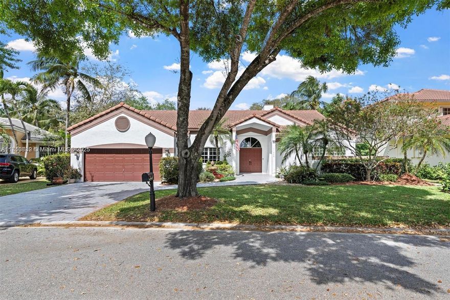 Beautifully updated 4-bed, 2.5-bath pool home tucked away in the gated East Landing section of Rock Creek. Located on a quiet cul-de-sac, this immaculate residence blends elegance and comfort. Featuring volume ceilings, new flooring, marble fireplace and fresh paint throughout. The remodeled kitchen shines with quartz countertops, custom cabinetry, new appliances + washer/dryer. The split floor plan offers a private primary suite with direct access to the backyard oasis—complete with a heated saltwater pool, spa, new pump & lush landscaping. Full hurricane shutter protection and roof in great condition. Enjoy peaceful outdoor living and entertaining year-round. Zoned for top-rated schools, close to shopping, dining, and parks. This centrally located, move-in ready gem is truly a rare find!