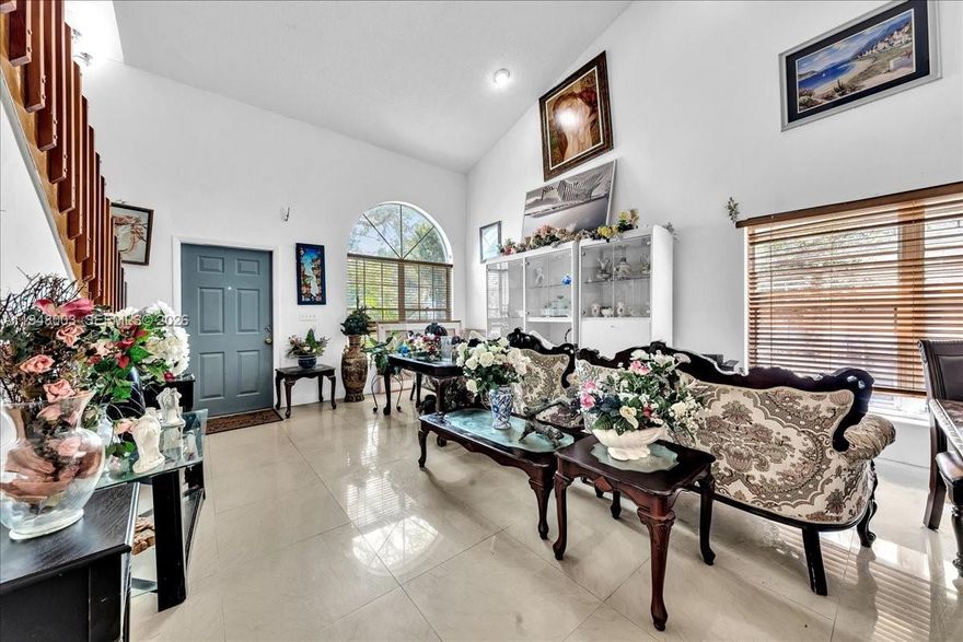 Best Priced 2 story home in all of Sawgrass Estates Gated Community. This 4 bedroom 2.5 bathroom home is
spacious with high vaulted ceilings, oversized tile floors, stainless steel appliances, and 2 car garage. The fenced in
backyard is ideal to add a pool, kids play area, or your very own outdoor oasis. This home is priced to sell as it needs some TLC and upgrades. Sawgrass Estates is in a quiet neighborhood with a beautiful and relaxing community pool. This home is conveniently located near the famous Sawgrass Mall, endless restaurants, and quick and easy shopping.