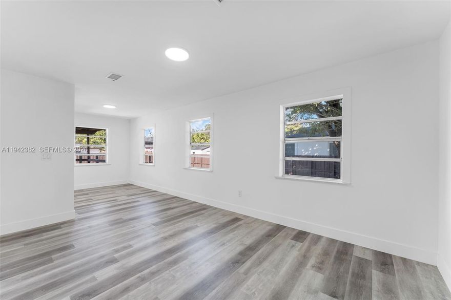 Gorgeous Single Family Home in Miami Springs neighborhood! Completely renovated. Located at short walk to restaurants, shops, expressway and more. 3 bedrooms and 1 bath, Kitchen with granite counter tops and stainless steel appliances. New roof. Beautiful home and a must see. Easy to show.