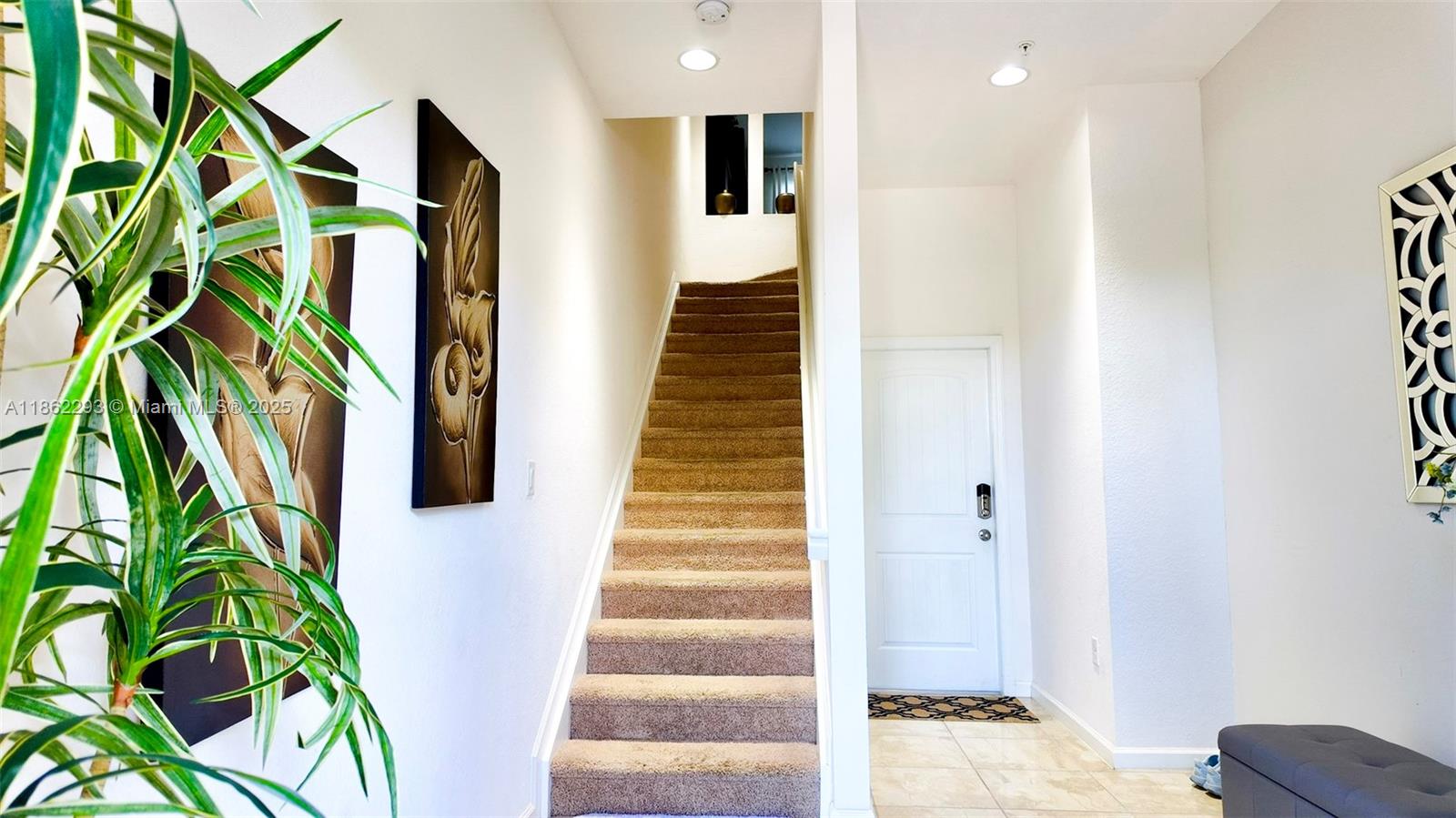 Stunning 3-bedroom, 2.5-bath townhome with a versatile den, spacious living and dining areas, and elegant finishes throughout. The modern kitchen boasts stainless steel appliances and ceramic tile flooring across the entire first floor, while plush carpet covers the second floor for added comfort. Enjoy the convenience of a laundry room, smart home certification, and driveway parking for 2 cars plus additional guest parking. Residents have access to a clubhouse and pool, perfect for relaxation and entertaining. This beautifully designed home offers comfort, style, and a great community lifestyle!