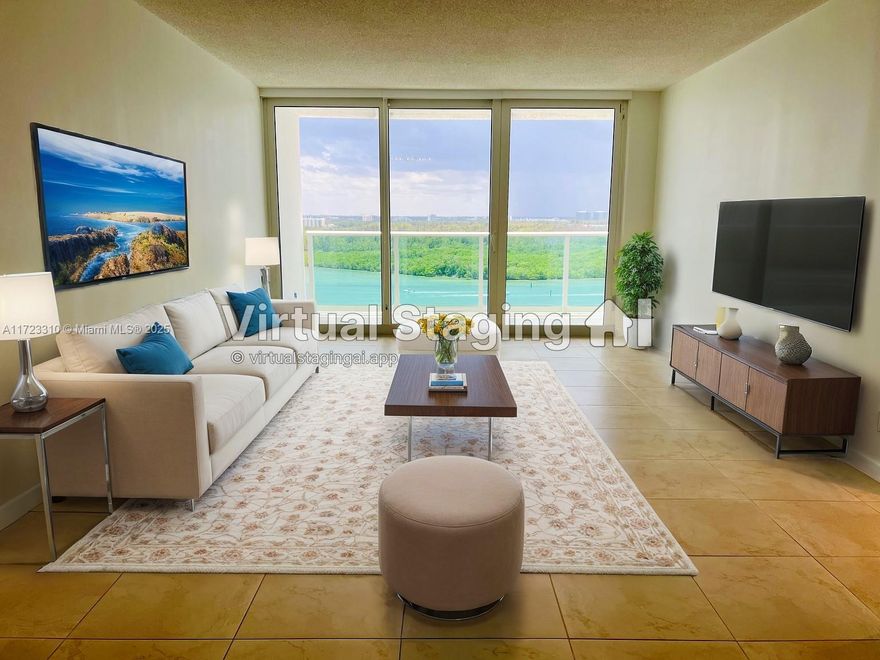Motivated Seller for this beautiful 2/2 with Magnificent Views, of the Intracoastal and Beaches, from the 19th Floor. Arlen House is located across the street from the Beach. Building offers: manned security entrance, one covered assigned space, valet parking, front desk security, renovated lobby, gourmet restaurant by the pool, gym, management on site, great location and much more. Next door to the Haulover Marine Center 488 space dry boat storage. Move in ready or buy to rent right away, 2x per year 6 month minimum. Easy to show!