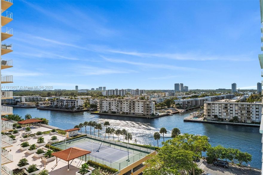 Spacious 1 bedroom plus an oversized den that was converted to a second bedroom overlooking the Intracoastal. Located in the heart of Sunny Isles Beach. Steps away from the beach, shopping, entertainment, A+ schools.