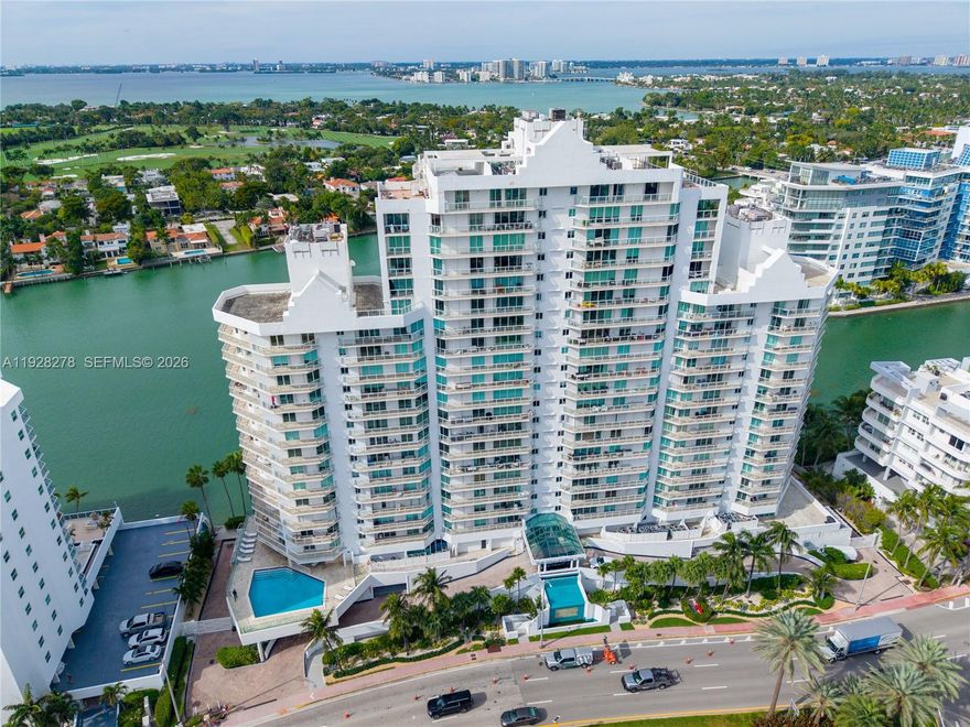 Water views in the heart of Miami Beach. Unit 906 at 5900 Collins breathtaking views of the Atlantic Ocean. Hurricane Impact windows!! This spacious 2-bedrooms, 2-bathrooms residence combines comfort, style, and unmatched location in Miami Beach’s desirable Mid-Beach neighborhood. Building amenities include: Beach access directly across the street, Private marina, heated pool, hot tub, gym, sauna, 24-hour front desk and valet service. Remodeled lobby, front desk, and party room, On-site management, Bike, kayak, and paddleboard storage. Enjoy the luxury of a private elevator entrance into a welcoming foyer.