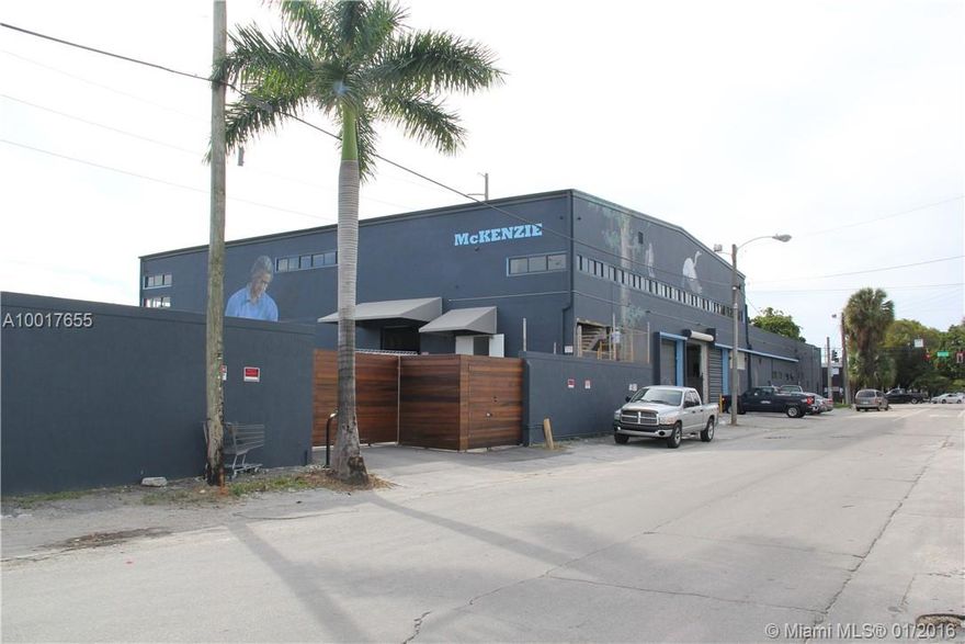 This industrial masterpiece is home to The McKenzie Construction Company and its sister company McKenzie Craft. No other property can compare to this one in style and in the quality of its improvements.  This property is impeccably maintained by the owner/user who will remain post sale.  This is your opportunity to own the flagship property in what is proving to be one of the most important commercial corridors in Miami's future. Investors are flocking to this neighborhood in droves.