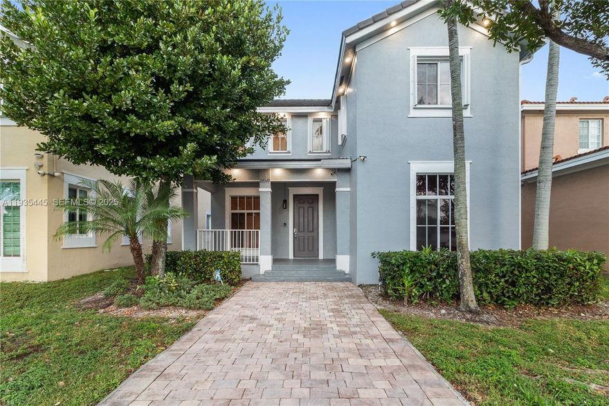 Beautiful home, family-friendly neighborhood with amazing natural light and stylish recessed lighting. Offers a
bedroom and full bath on the first floor, along with newer A/C and water heater for peace of mind. Enjoy a
spacious living room that flows into a large kitchen and cozy breakfast area—perfect for gatherings. The laundry
area leads to a two-car garage, and a wide driveway easily fits five cars. Upstairs, you’ll find a master suite with
private bath, roman tub, and two walk-in closets, plus two additional bedrooms and a second family room. A
charming front terrace and ample parking complete this must-see gem!