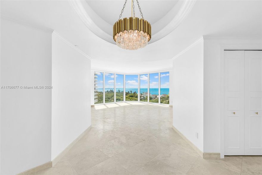 Step into luxury living at Portofino Tower in the prestigious South of Fifth neighborhood! This stunning 2,340 sq. ft. residence has been beautifully remodeled, offering an unmatched blend of elegance and functionality.
Breathtaking Views: Enjoy sweeping vistas of the Atlantic Ocean, Fisher Island, Biscayne Bay, Miami Beach, and the city skyline from two expansive balconies.
Sophisticated Interiors: Marble floors throughout, a spacious kitchen with new top-of-the-line appliances, and a separate laundry room for added convenience.
Lavish Primary Suite: Features an oversized walk-in closet and a luxurious bathroom.
Full-Service Building: Amenities include a state-of-the-art gym/spa-in-the-sky, two pools, a tennis court, a dog park, concierge services, and 24-hour valet and security.