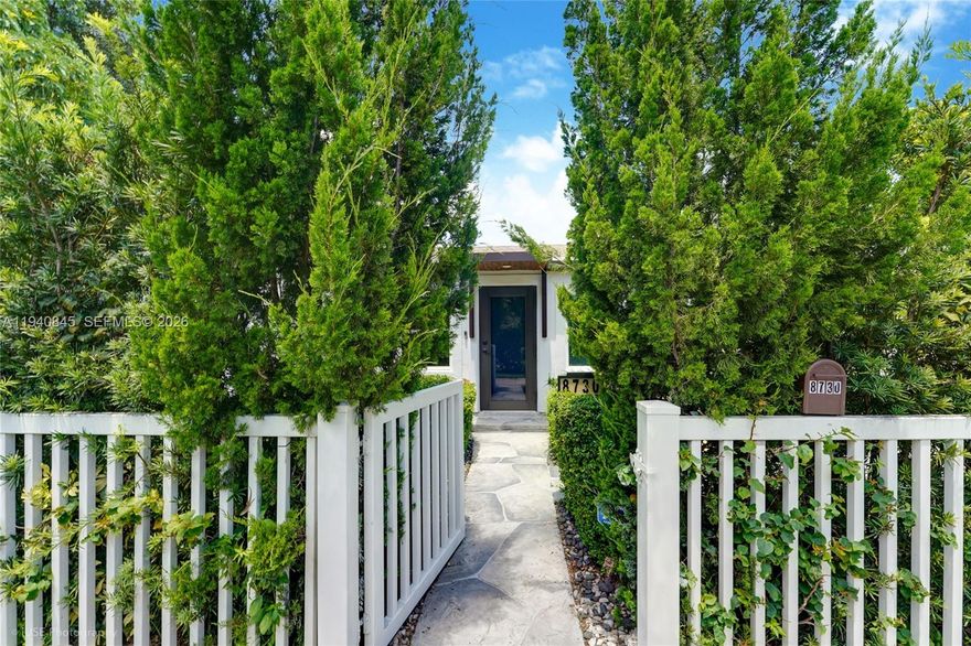 Charming Move-In ready Home with White Picket Fence in Trendy North Shorecrest! This meticulously fully RENOVATED residence is full of charm. Step inside and enjoy the seamless flow with a timeless, tranquil ambiance. It features impact windows/doors, new wood laminate floors, kitchen cabinets & appliances, and & electric gate for convenience. The layout includes a spacious living room, dining area, and kitchen with space for a breakfast nook. A flexible family room/den/home office can easily be converted back into a carport, depending on your needs. Situated on a Fully fenced corner lot, the lush landscaping offers privacy and a serene outdoor oasis complete with a huge avocado tree—ideal for gatherings, barbecues, pets, or simply unwinding in your own green space. With room for a pool!