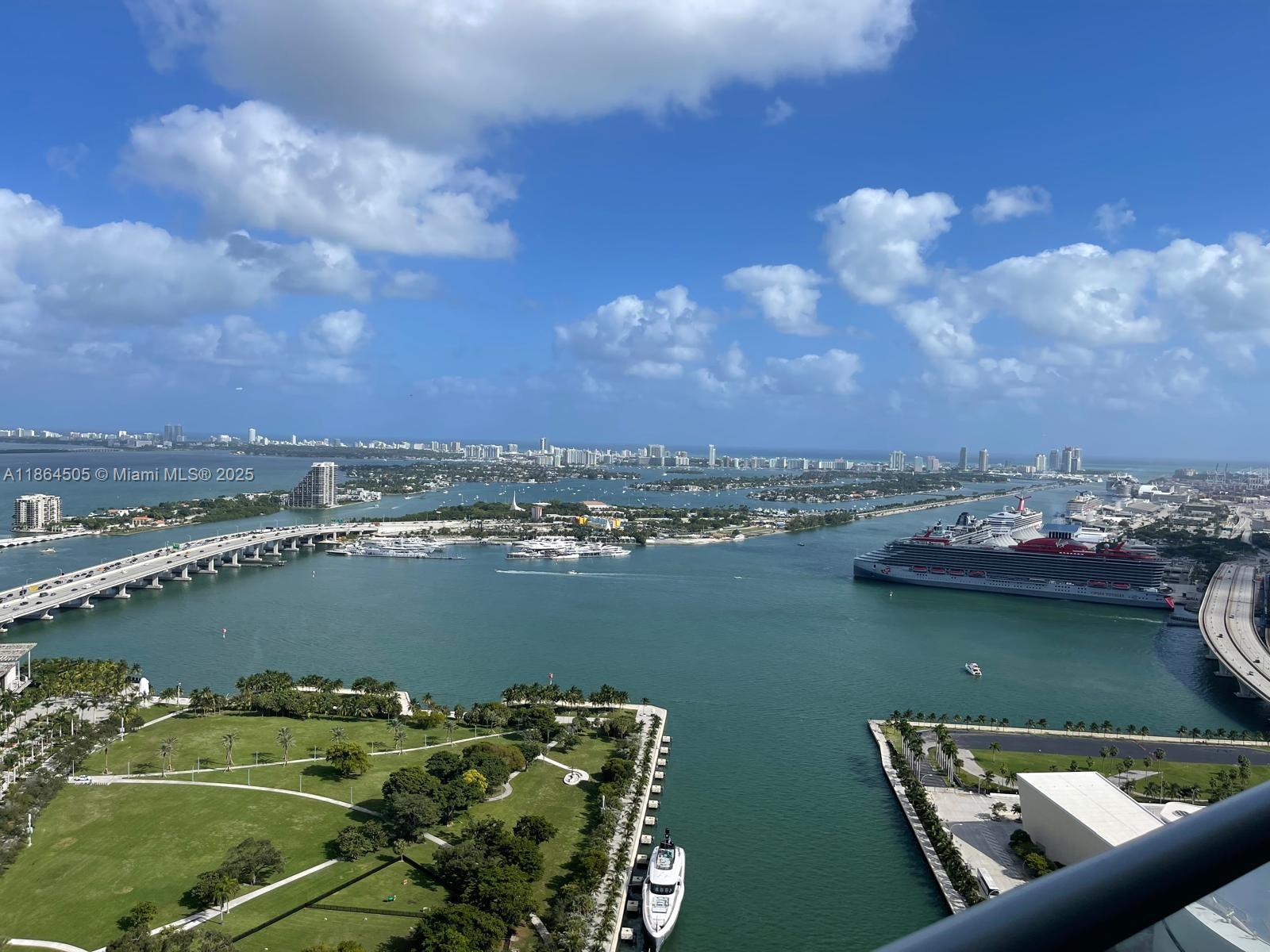 Passive income opportunity. Unit rented through 08/2026 ($3300/m) Located in the best line of the building, with stunning views. All furniture included in the sale's price. It comes with a storage unit for your convenience. This is the highest unit currently for sale in Marina Blue. Come and let's make a deal.