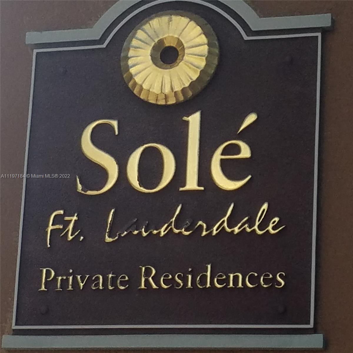 SOLE AT FORT LAUDERDALE - Residential Lease
