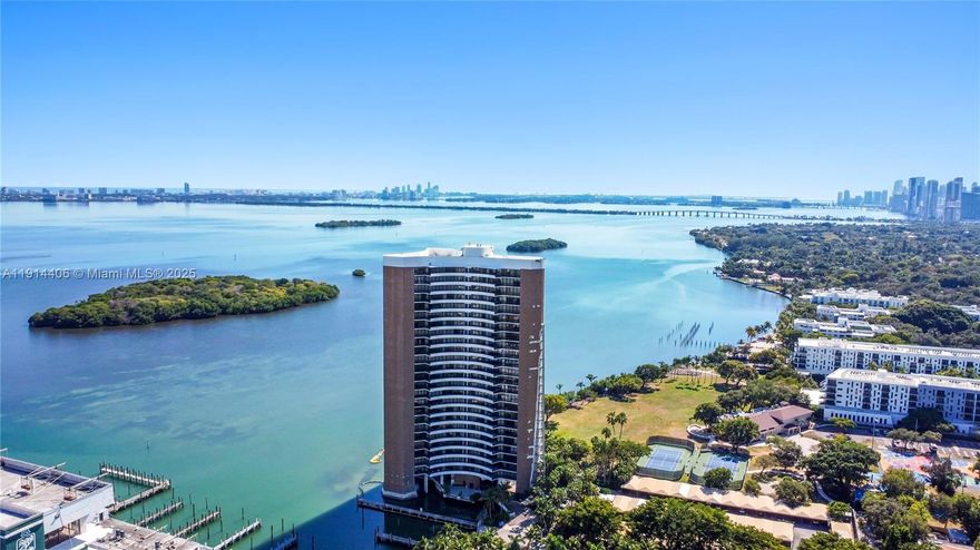 SIRS assessment mostly PAID off !  Building construction finish soon !  Only unit for sale in PBT.

Gorgeous apartment  2Bd/3.5Bth oversized 1,763sqft. Two balconies - south & north, 624sqft total. 
Tropical, lush, private 10+ acres along Biscayne Bay. Expansive panoramic wide bay water views. Miami Beach & Miami skyline perspectives. Amenities: Heated Olympic sized pool, jacuzzi, valet parking, 24hr attended lobby. Marina renovation is in the planning and currently generates a monthly income.
Quiet enclave with a city location.  

Awaiting professional photographer to update photos.